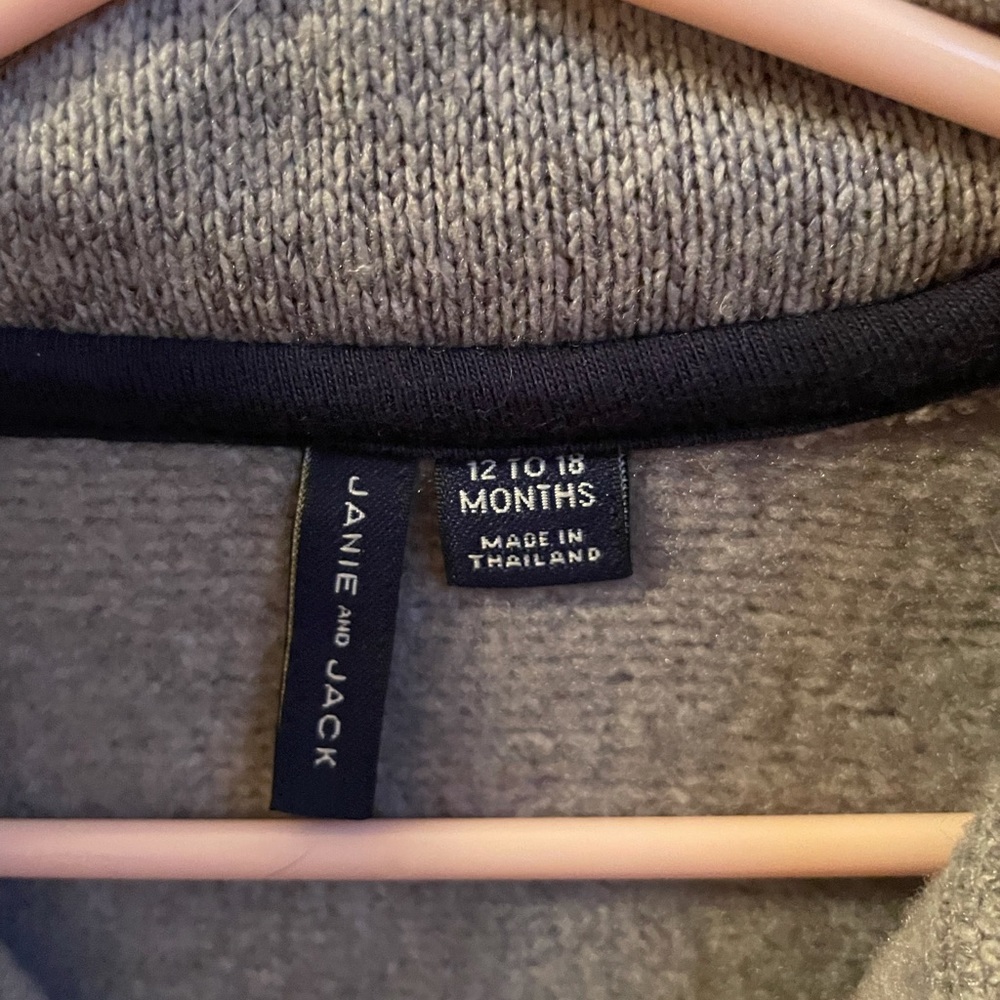 Janie and Jack Baby Boy Gray Sweater